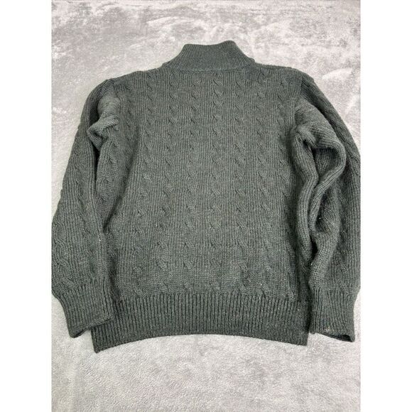 Magee Merino Wool 1/4 Zip Pullover Sweater Men's Size Medium Green - Picture 2 of 10